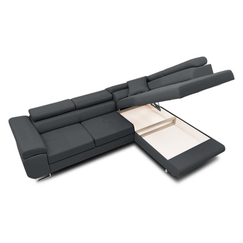 RIGATTO Corner Sofa, Side - RIGHT, Color - DARK GRAY RIGATTO Corner Sofa, Side - RIGHT, Color - DARK GRAY