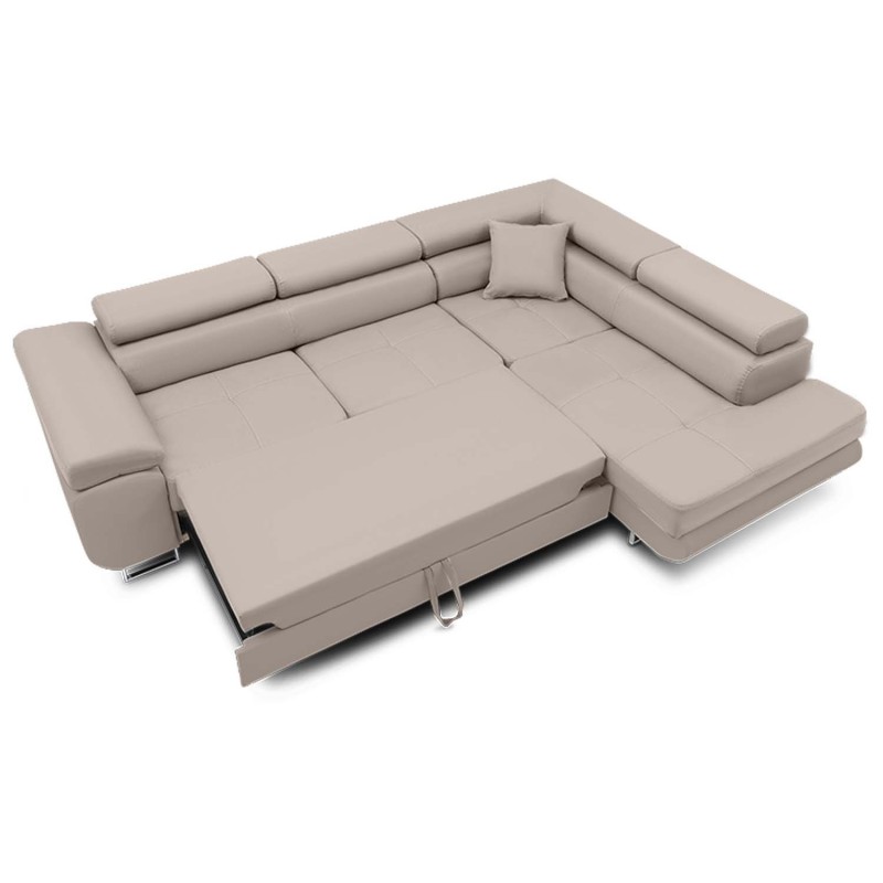 RIGATTO Corner Sofa, Side - RIGHT, Color - BEIGE RIGATTO Corner Sofa, Side - RIGHT, Color - BEIGE