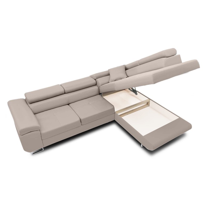 RIGATTO Corner Sofa, Side - RIGHT, Color - BEIGE RIGATTO Corner Sofa, Side - RIGHT, Color - BEIGE