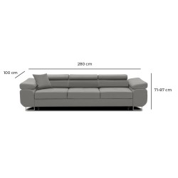 RIGATTO Sofa, Color - LIGHT GRAY RIGATTO Sofa, Color - LIGHT GRAY