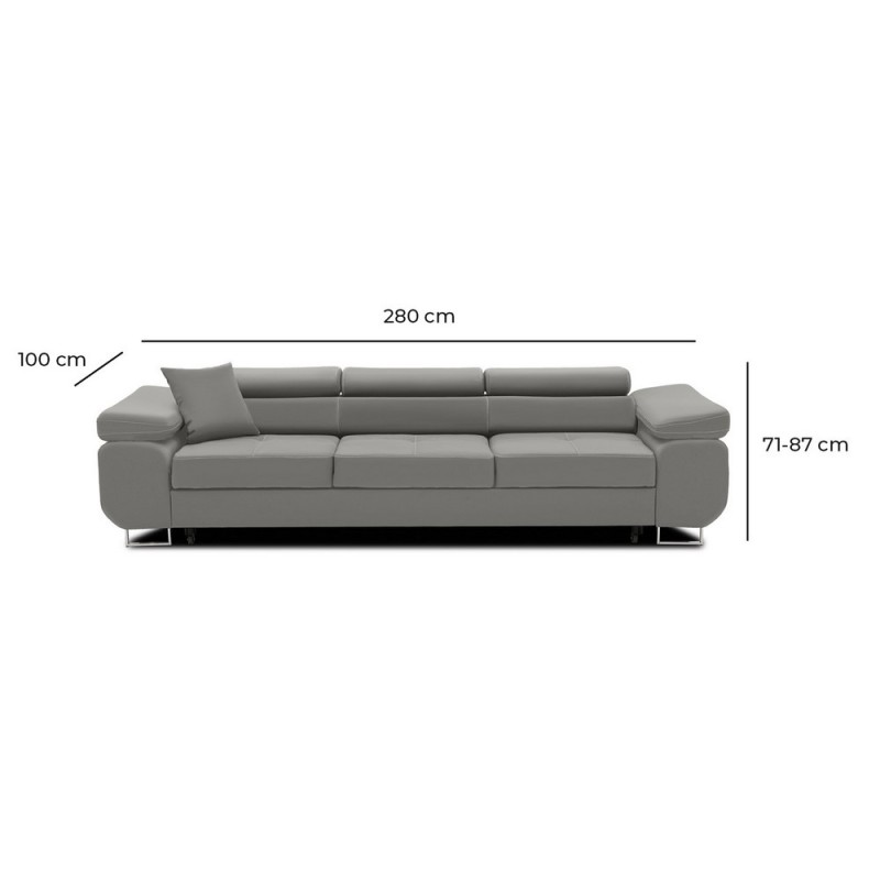 RIGATTO Sofa, Color - LIGHT GRAY RIGATTO Sofa, Color - LIGHT GRAY