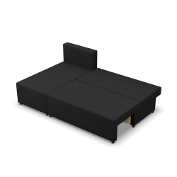 Fermo Lux Corner Sofa, Color - BLACK Fermo Lux Corner Sofa, Color - BLACK