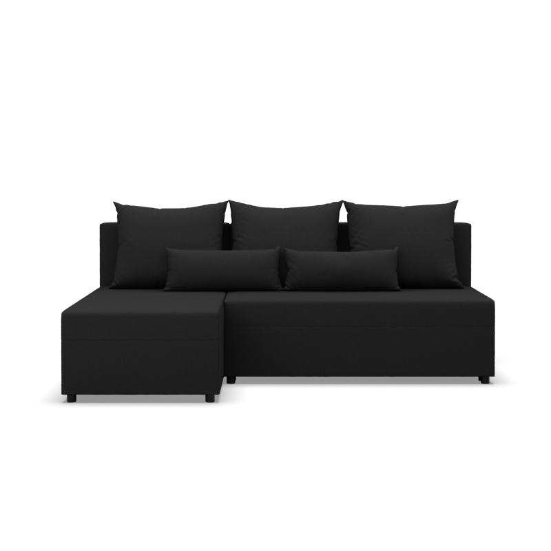 Fermo Lux Corner Sofa, Color - BLACK Fermo Lux Corner Sofa, Color - BLACK