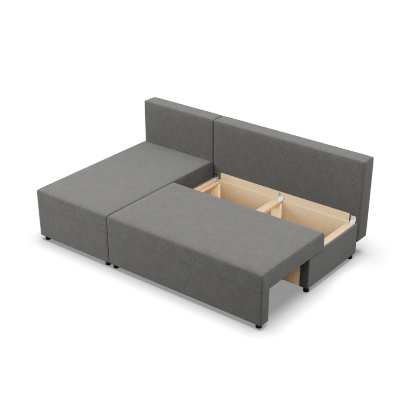 Fermo Lux Corner Sofa, Color - DARK GRAY Fermo Lux Corner Sofa, Color - DARK GRAY