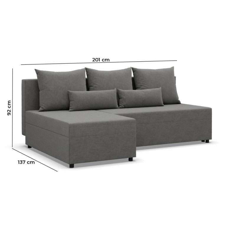 Fermo Kronos Corner Sofa, Color - DARK GRAY Fermo Kronos Corner Sofa, Color - DARK GRAY