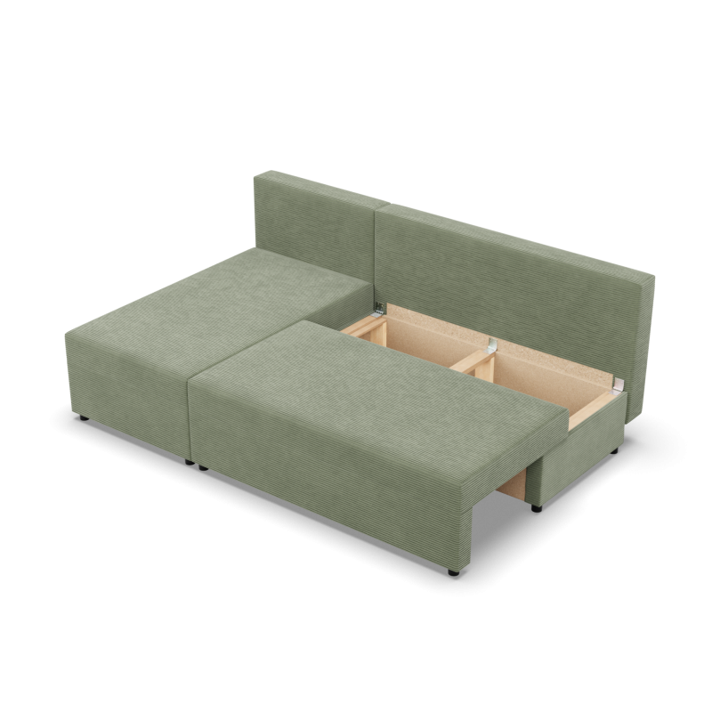 Fermo Poso Corner Sofa, Color - LIGHT GREEN Fermo Poso Corner Sofa, Color - LIGHT GREEN