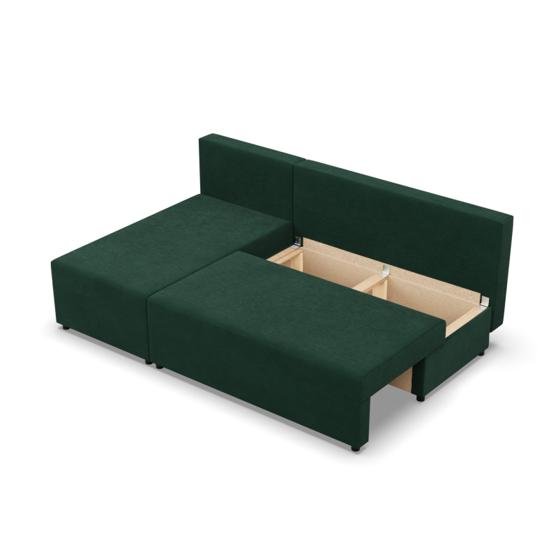 Fermo Poso Corner Sofa, Color - BOTTLE GREEN Fermo Poso Corner Sofa, Color - BOTTLE GREEN