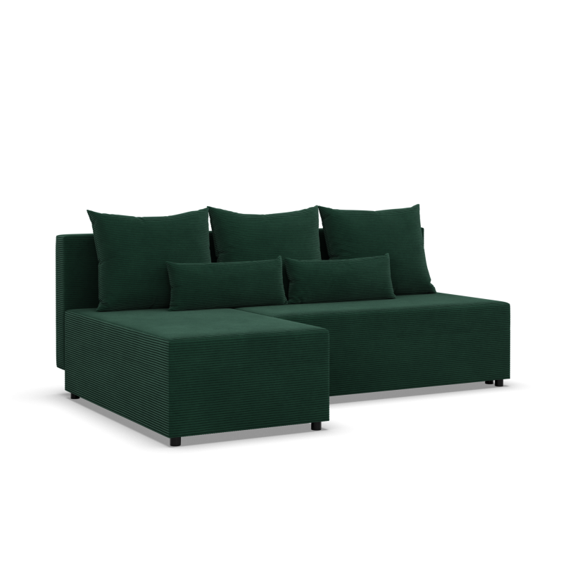Fermo Poso Corner Sofa, Color - BOTTLE GREEN Fermo Poso Corner Sofa, Color - BOTTLE GREEN