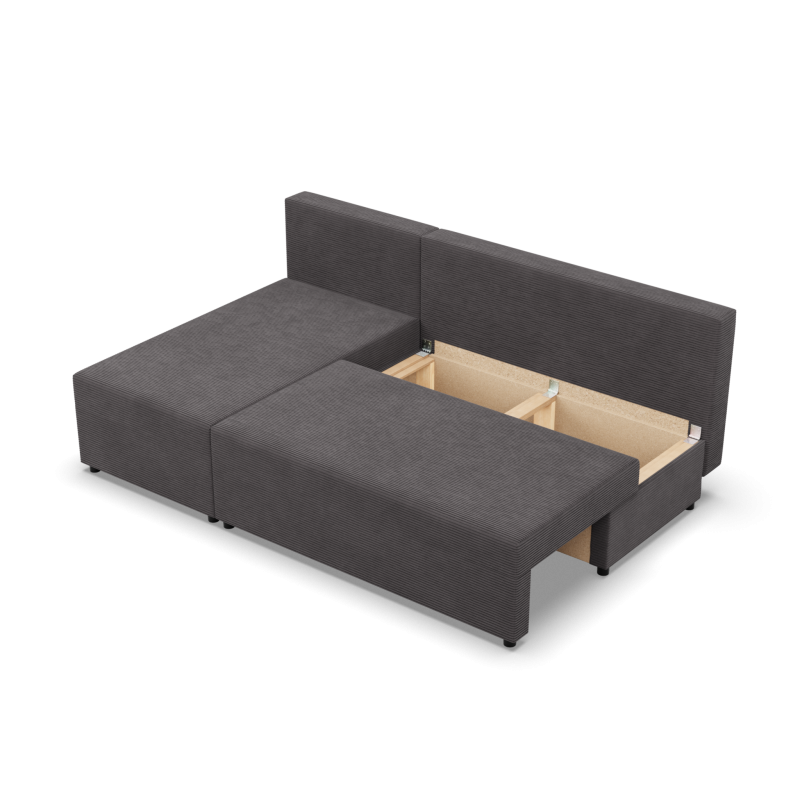 Fermo Poso Corner Sofa, Color - DARK GRAY Fermo Poso Corner Sofa, Color - DARK GRAY