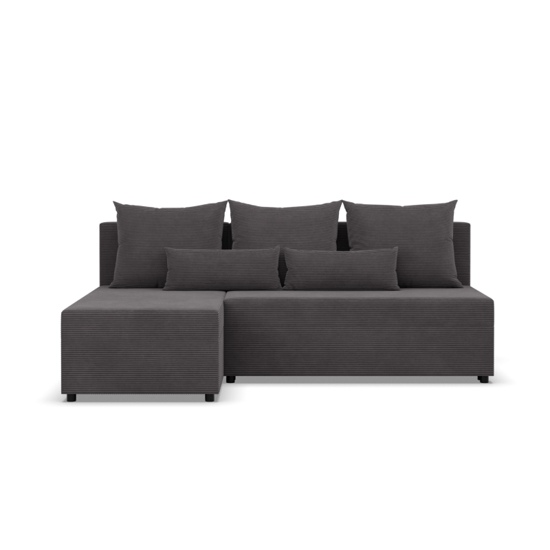 Fermo Poso Corner Sofa, Color - DARK GRAY Fermo Poso Corner Sofa, Color - DARK GRAY