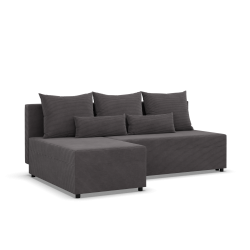 Fermo Poso Corner Sofa, Color - DARK GRAY