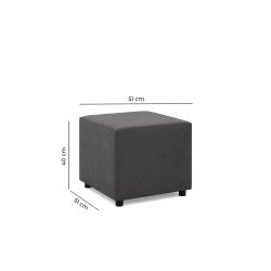 Pufa Neo Mikro, Kolor: BRĄZ, Wymiar: 50x50 Pufa Neo Mikro, Kolor: BRĄZ, Wymiar: 50x50