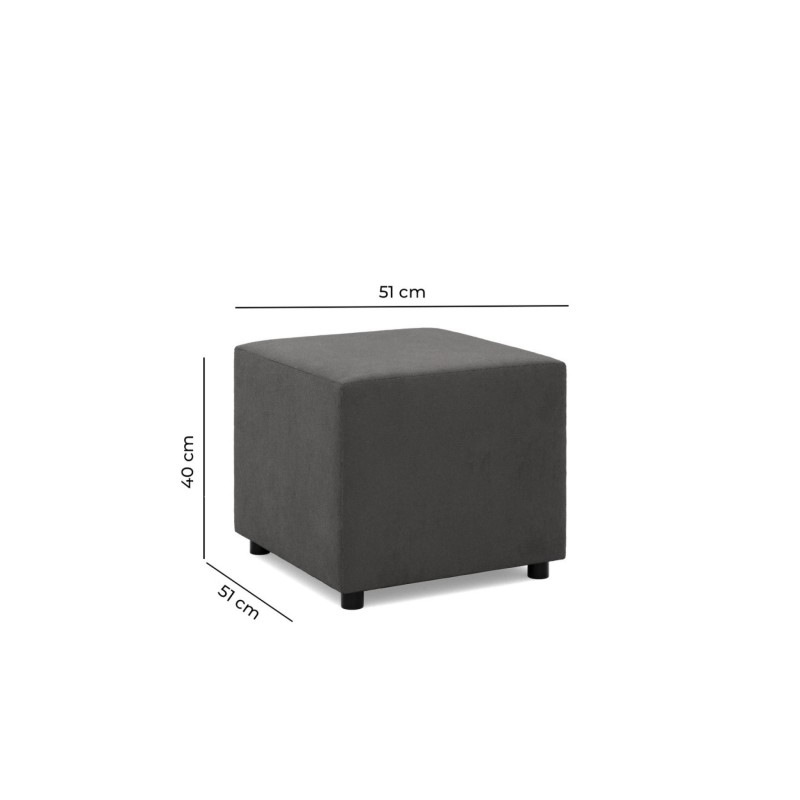 Pufa Neo Mikro, Kolor: BRĄZ, Wymiar: 50x50 Pufa Neo Mikro, Kolor: BRĄZ, Wymiar: 50x50