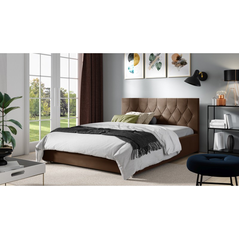 Prestige Upholstered Bed with Storage for Bedding Plusz, Alova 20 - Elegance and Comfort in Your Bedroom Prestige Upholstered Bed with Storage for Bedding Plusz, Alova 20 - Elegance and Comfort in Your Bedroom