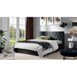 Prestige upholstered bed with bedding storage Plush, Alova 15 - Elegance and comfort in your bedroom