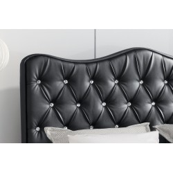 Palermo upholstered bed with bedding storage, Eco leather fabric, Madrid 9100 | Luxurious sleeping comfort Palermo upholstered bed with bedding storage, Eco leather fabric, Madrid 9100 | Luxurious sleeping comfort