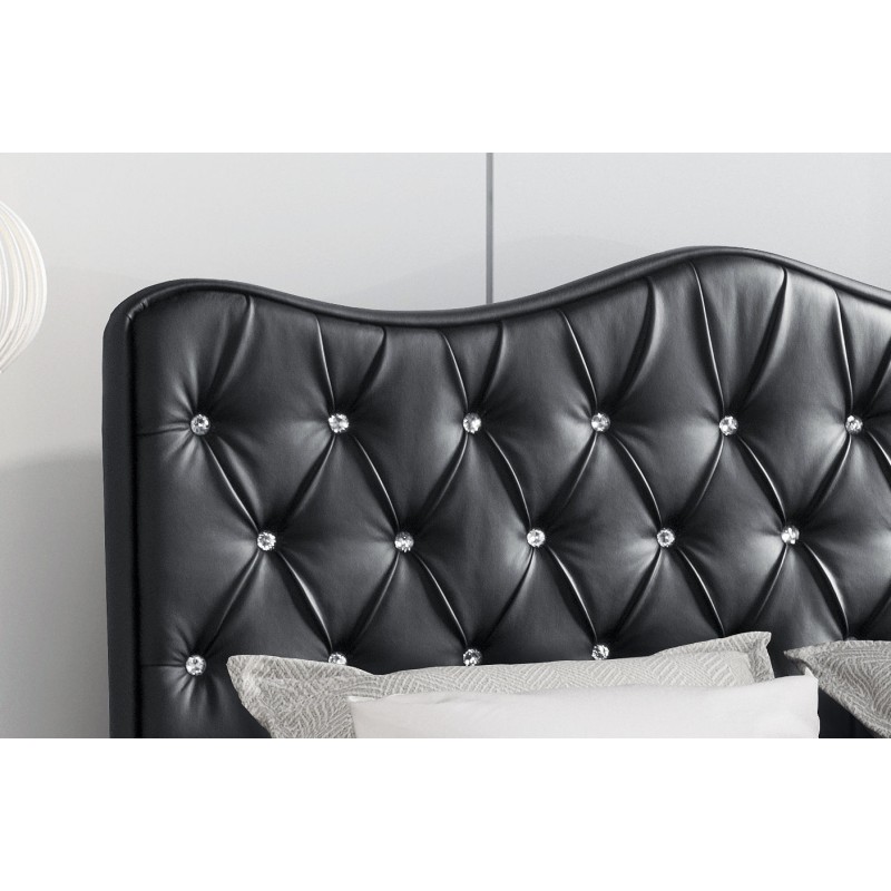 Palermo upholstered bed with bedding storage, Eco leather fabric, Madrid 9100 | Luxurious sleeping comfort Palermo upholstered bed with bedding storage, Eco leather fabric, Madrid 9100 | Luxurious sleeping comfort