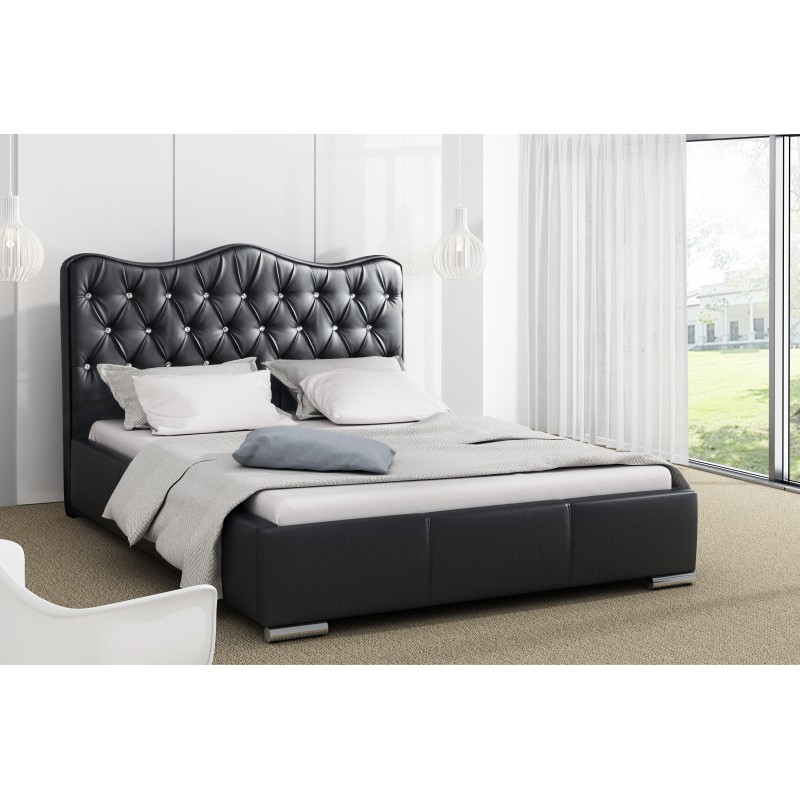 Palermo upholstered bed with bedding storage, Eco leather fabric, Madrid 9100 | Luxurious sleeping comfort Palermo upholstered bed with bedding storage, Eco leather fabric, Madrid 9100 | Luxurious sleeping comfort