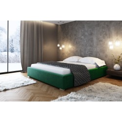 The Modena upholstered bed with a storage compartment for bedding, fabric J.
