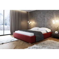 The Modena upholstered bed with a storage compartment for bedding, fabric J.
