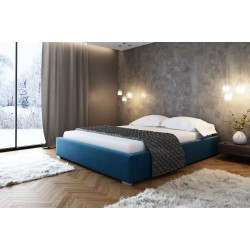 The Modena upholstered bed with a storage compartment for bedding, fabric J.