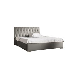 Upholstered bed Salerno with a storage container for bedding, Eco leather fabric, Soft 29 | Elegant and practical bed for your b Upholstered bed Salerno with a storage container for bedding, Eco leather fabric, Soft 29 | Elegant and practical bed for your b