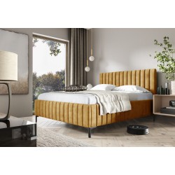 Łóżko tapicerowane Amalfi z pojemnikiem na pościel – Komfort i elegancja w jednym