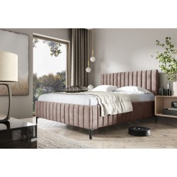 Łóżko tapicerowane Amalfi z pojemnikiem na pościel – Komfort i elegancja w jednym
