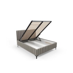 Łóżko tapicerowane Amalfi z pojemnikiem na pościel – Komfort i elegancja w jednym Łóżko tapicerowane Amalfi z pojemnikiem na pościel – Komfort i elegancja w jednym