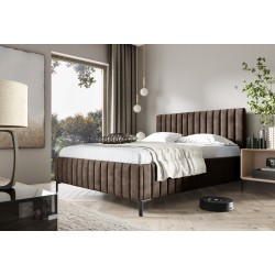 Łóżko tapicerowane Amalfi z pojemnikiem na pościel – Komfort i elegancja w jednym