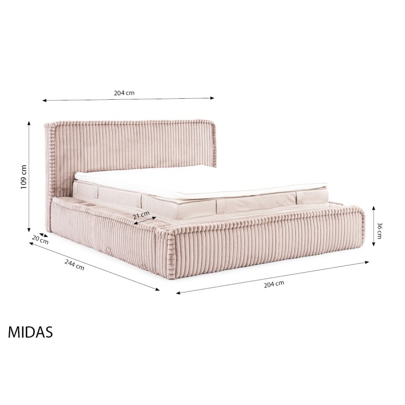 Torino Upholstered Bed with Bedding Storage - Exceptional Comfort and Elegance Torino Upholstered Bed with Bedding Storage - Exceptional Comfort and Elegance