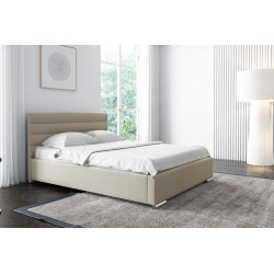 Lucca upholstered bed with a bedding storage – comfort and elegance in one