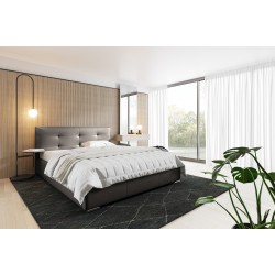 Aurora upholstered bed with a storage compartment for bedding Eco leather, Soft 29 Soft 33