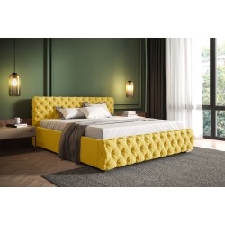 Fabi Upholstered Bed with Bedding Storage, Velvet, Magic Velvet 2290 | Your Perfect Sleeping Space