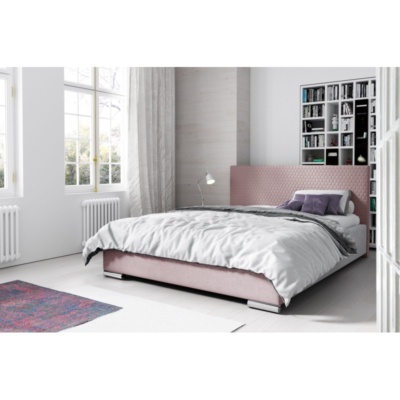 Bero Upholstered Bed with Bedding Storage Velvet, Riviera 62 - Style and Comfort in One Bero Upholstered Bed with Bedding Storage Velvet, Riviera 62 - Style and Comfort in One
