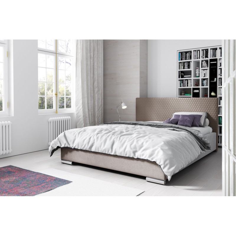 The Bero upholstered bed with storage for bedding, Velvet, Riviera 16 - Style and comfort in one The Bero upholstered bed with storage for bedding, Velvet, Riviera 16 - Style and comfort in one
