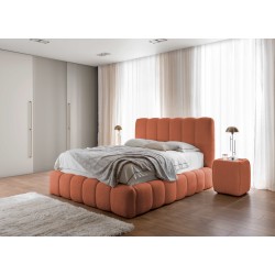 Łóżko tapicerowane Beti z pojemnikiem na pościel – elegancja i komfort w jednym | [NAZWA SKLEPU]