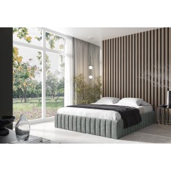 The Begi upholstered bed with a bedding storage compartment – comfort and elegance in your bedroom