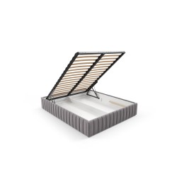 The Begi upholstered bed with a bedding storage compartment – comfort and elegance in your bedroom The Begi upholstered bed with a bedding storage compartment – comfort and elegance in your bedroom