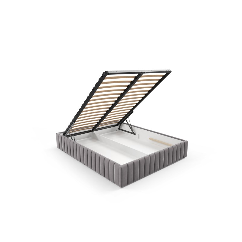 The Begi upholstered bed with a bedding storage compartment – comfort and elegance in your bedroom The Begi upholstered bed with a bedding storage compartment – comfort and elegance in your bedroom