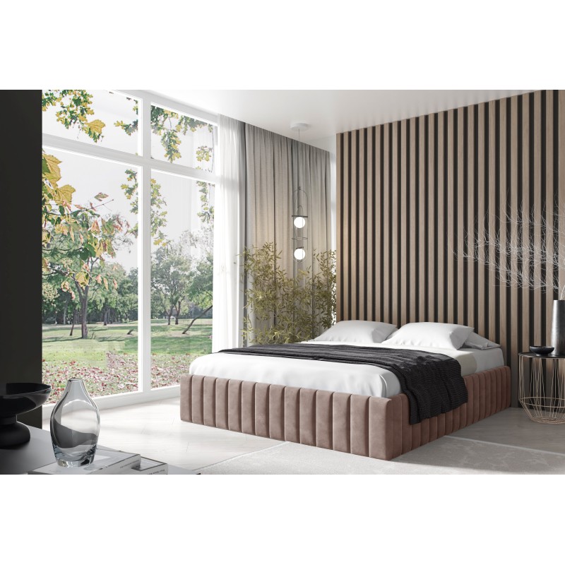 The Begi upholstered bed with a bedding storage compartment – comfort and elegance in your bedroom The Begi upholstered bed with a bedding storage compartment – comfort and elegance in your bedroom