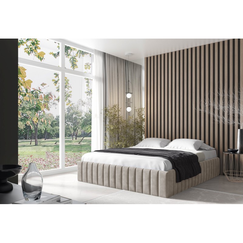 The Begi upholstered bed with a bedding storage compartment – comfort and elegance in your bedroom The Begi upholstered bed with a bedding storage compartment – comfort and elegance in your bedroom