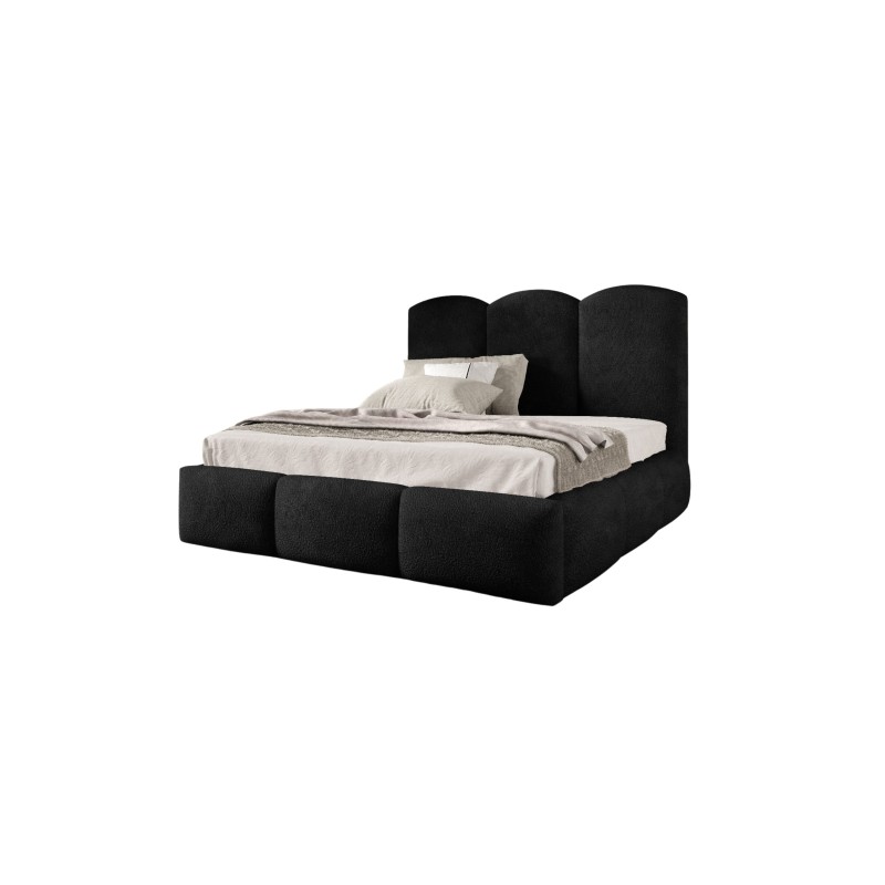 Omega Upholstered Bed with Bedding Storage Boucle, Balo 20082 - comfort and style in one Omega Upholstered Bed with Bedding Storage Boucle, Balo 20082 - comfort and style in one