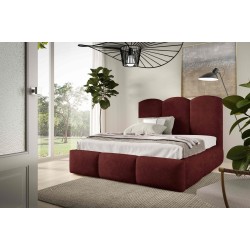 Omega Upholstered Bed with Storage for Bedding Boucle, Balo 20079 - comfort and style in one
