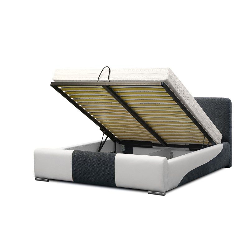 Gepolstertes Bett Orio mit Bettkasten | Beste Qualität Eco-Leder, Madrid 920 + Dot 95 Gepolstertes Bett Orio mit Bettkasten | Beste Qualität Eco-Leder, Madrid 920 + Dot 95