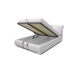 The Padova upholstered bed with a storage compartment - unparalleled comfort and elegance in your bedroom The Padova upholstered bed with a storage compartment - unparalleled comfort and elegance in your bedroom