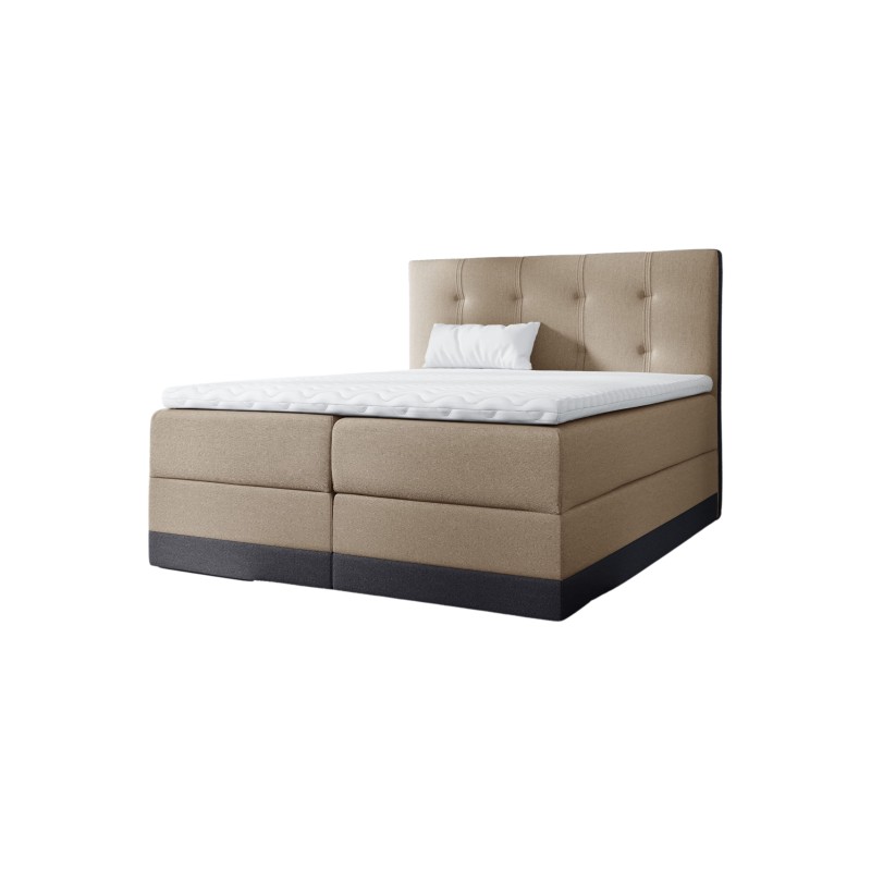 Lino continental bed with bedding containers - Comfort and functionality Lino continental bed with bedding containers - Comfort and functionality