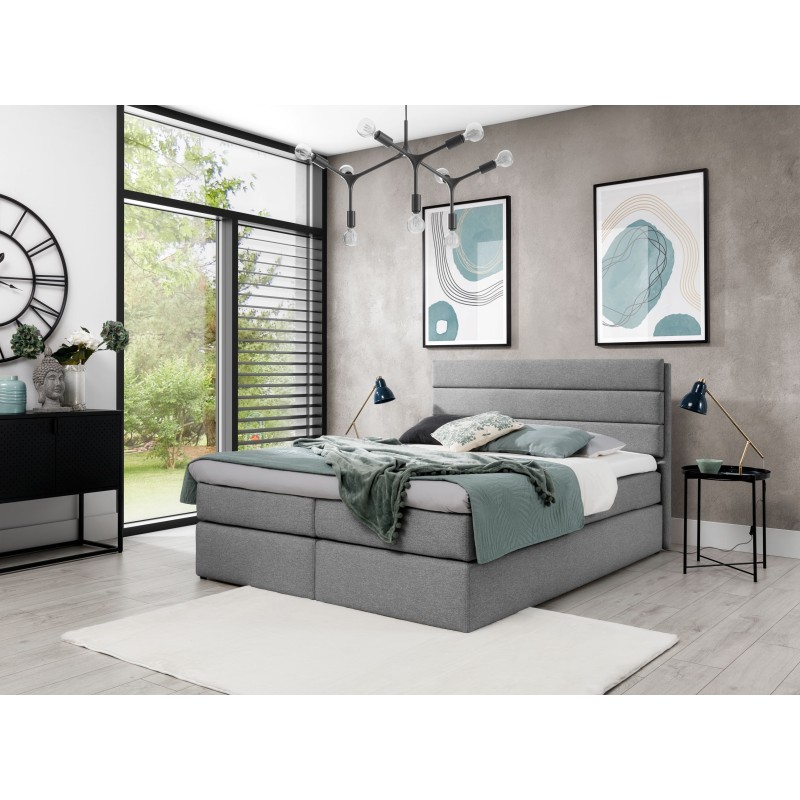 Alto Continental Bed in Raquel 4 Fabric - Comfort and Design in One Alto Continental Bed in Raquel 4 Fabric - Comfort and Design in One
