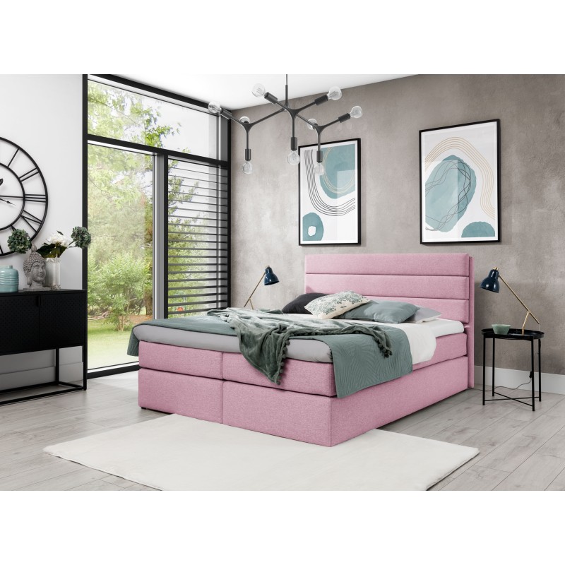 Alto Continental Bed in Raquel 4 Fabric - Comfort and Design in One Alto Continental Bed in Raquel 4 Fabric - Comfort and Design in One