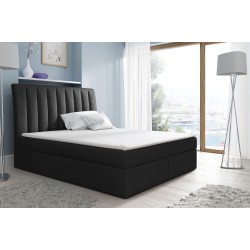 Luxurious and comfortable Rene continental bed with a storage compartment for bedding.